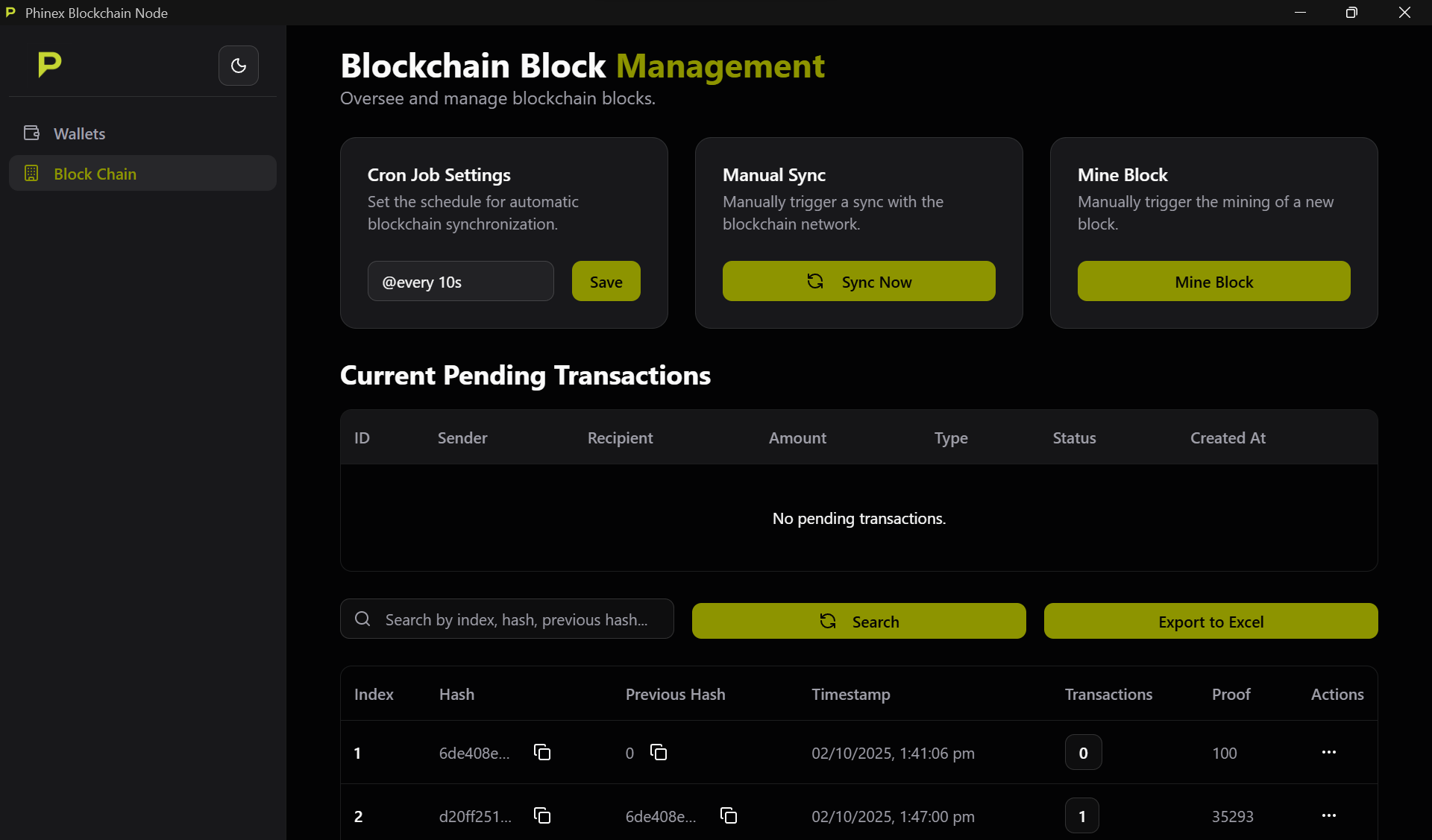 Phinex Desktop App 1 Screenshot